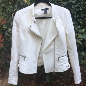 White Moto style jacket